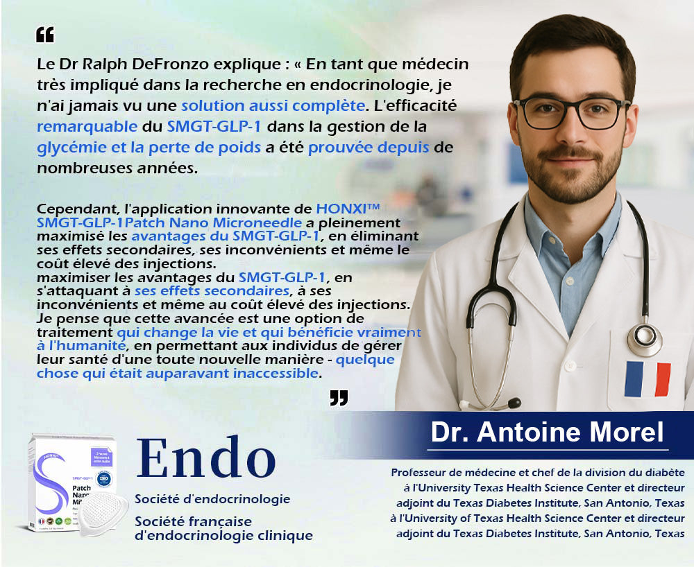 HonXi® SMGT-GLP-1 Nano-Patch à micro-aiguilles 2.0 (✅Indolore et durable, il traite le diabète, l'obésité et les maladies cardiovasculaires) - 🔥Voir les résultats en 7 jours