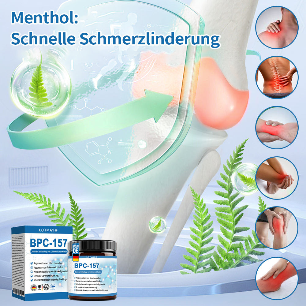 LOTMAY® BPC-157 Gelenk- & Muskelbehandlung Creme 🦴 Behandelt Arthritis, Neuropathie, Rheuma, Sportverletzungen & mehr 🌹
