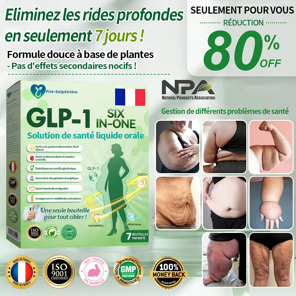 🇫🇷 Boutique Officielle | Pité-Salpétrière GLP-1 Solution de Santé SIX-EN-UN sous forme liquide orale (Juste une fois par jour, des résultats visibles en 7 jours)