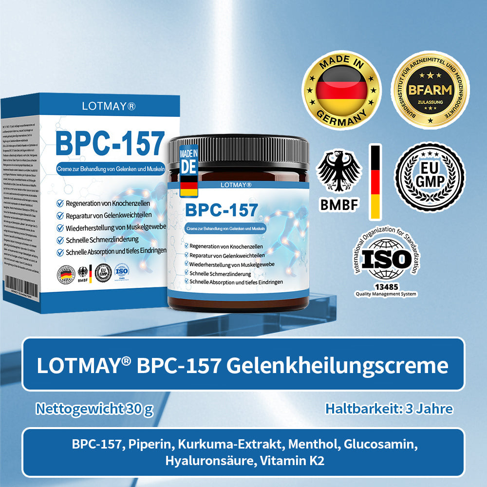 LOTMAY® BPC-157 Gelenk- & Muskelbehandlung Creme 🦴 Behandelt Arthritis, Neuropathie, Rheuma, Sportverletzungen & mehr 🌹