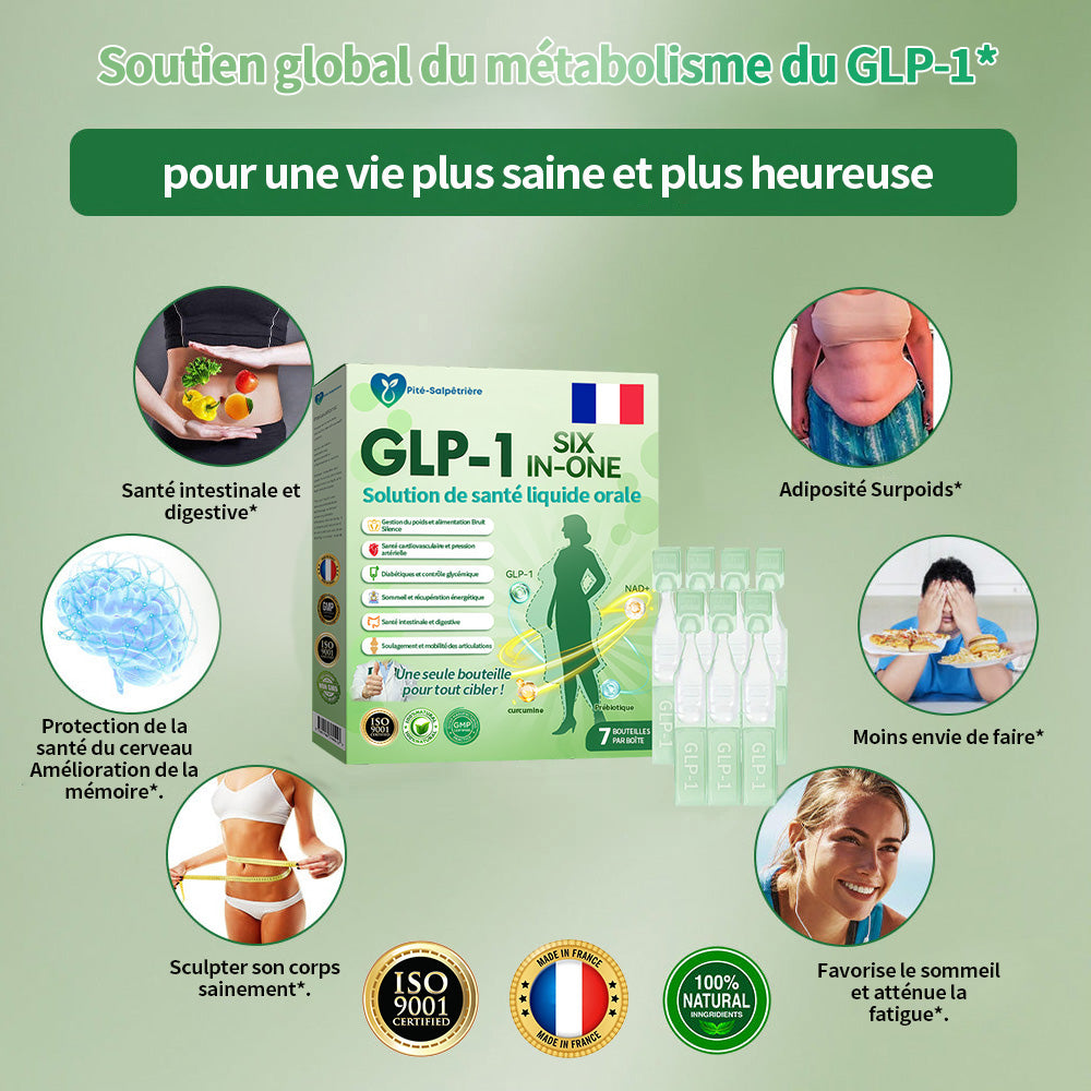 🇫🇷 Boutique Officielle | Pité-Salpétrière GLP-1 Solution de Santé SIX-EN-UN sous forme liquide orale (Juste une fois par jour, des résultats visibles en 7 jours)