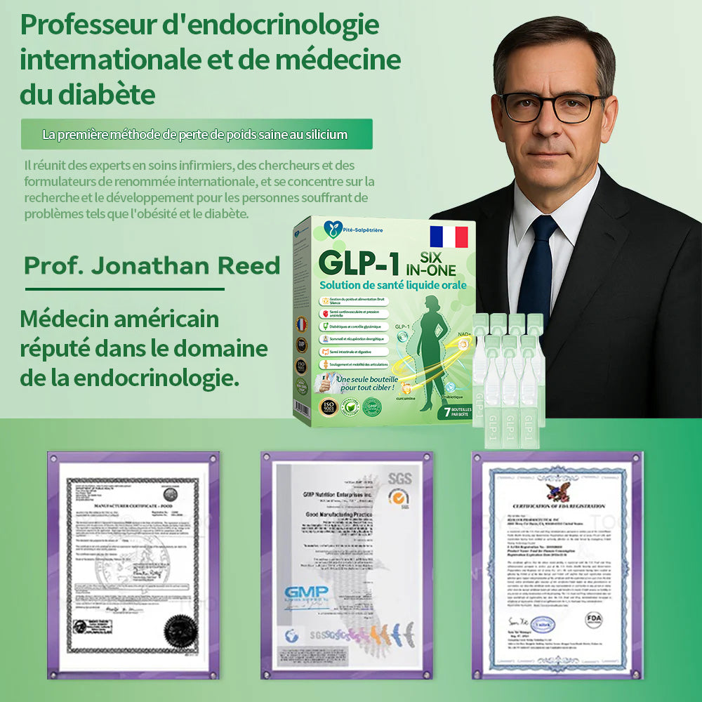 🇫🇷 Boutique Officielle | Pité-Salpétrière GLP-1 Solution de Santé SIX-EN-UN sous forme liquide orale (Juste une fois par jour, des résultats visibles en 7 jours)