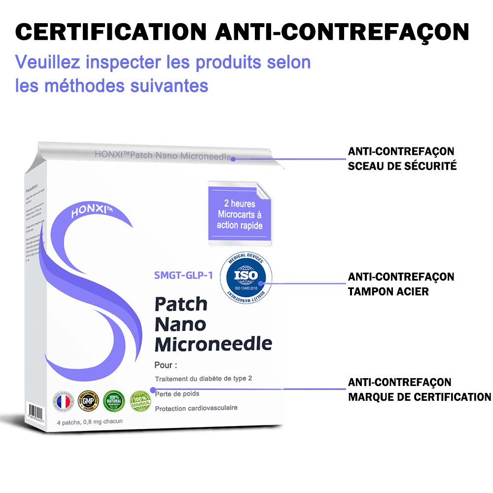 HonXi® SMGT-GLP-1 Nano-Patch à micro-aiguilles 2.0 (✅Indolore et durable, il traite le diabète, l'obésité et les maladies cardiovasculaires) - 🔥Voir les résultats en 7 jours