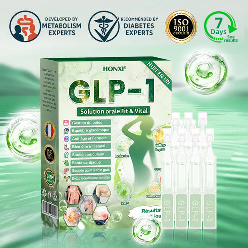 🇫🇷 Honxi® GLP-1 Solution Orale 8-EN-1 Fit & Vital (1 seule prise par jour, résultats visibles en 7 jours) ✅ Pour l’obésité, la santé cardiovasculaire, le diabète, l’apnée du sommeil, la santé intestinale, les problèmes articulaires et plus encore.
