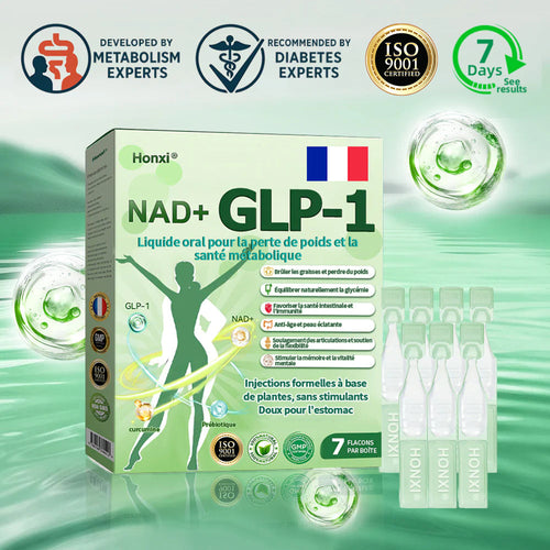 🇫🇷Honxi®NAD+ GLP-1 Liquide oral pour la perte de poids et la santé métabolique✅ Pour l'obésité, la santé cardiovasculaire, le diabète, l'apnée du sommeil, les problèmes articulaires et plus encore.