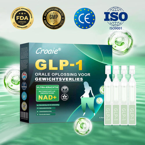 Croaie® GLP-1 Orale Oplossing Voor Gewichtsverlies👨 Speciaal gericht op obesitas, hart- en vaatziekten, diabetes, slaapapneu en gewrichtsproblemen