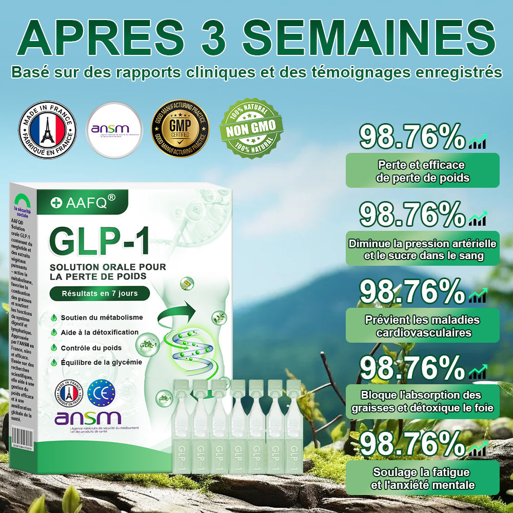 АAҒ𝗤® G L P-1 𝑺𝒐𝒍𝒖𝒕𝒊𝒐𝒏 𝑶𝒓𝒂𝒍𝒆 🏅 Une seule fois par semaine, premiers résultats visibles en 7 jours✅Pour l'obésité, le cœur et la circulation, le diabète, l'apnée du sommeil, les articulations et plus encore⏳