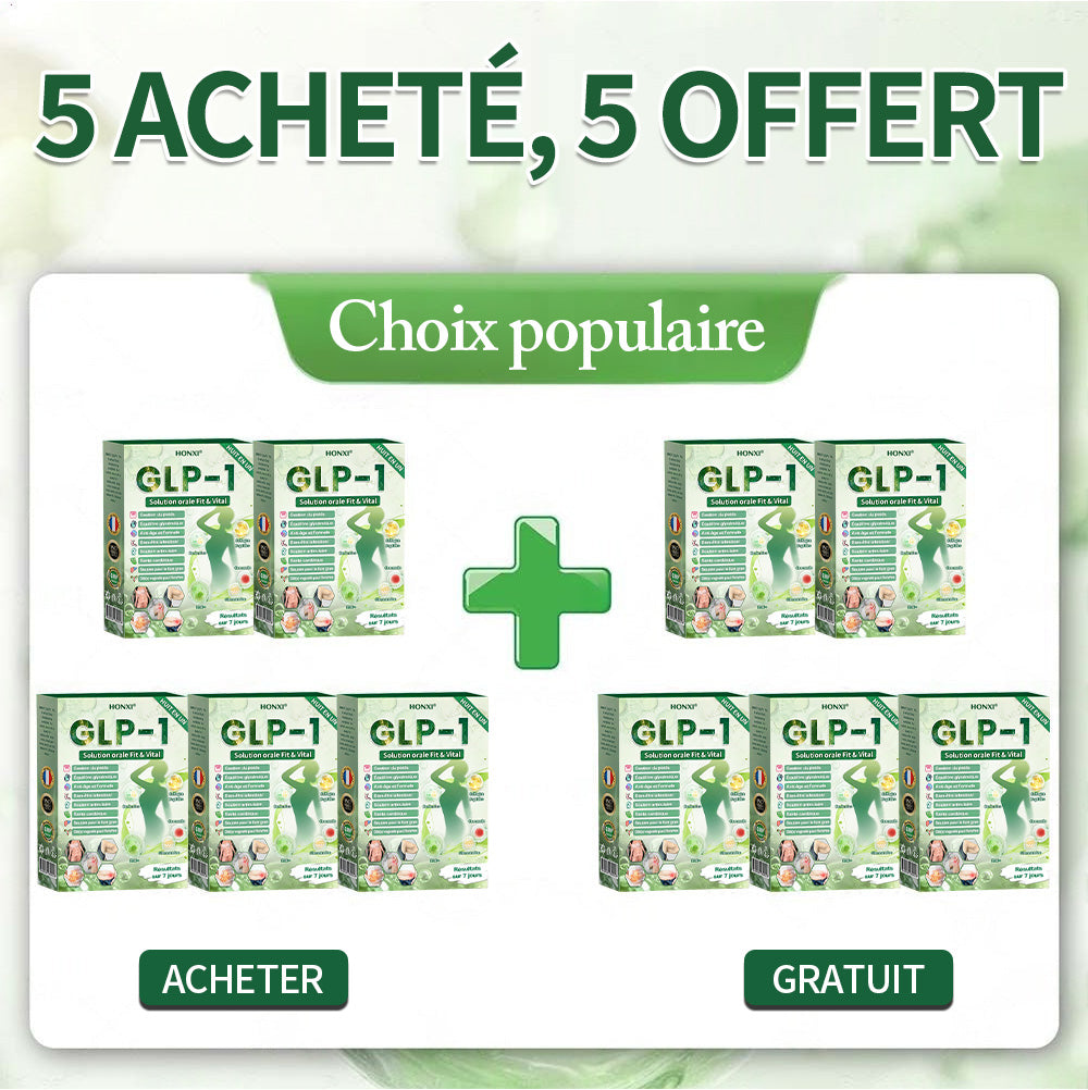 🇫🇷 Honxi® GLP-1 Solution Orale 8-EN-1 Fit & Vital (1 seule prise par jour, résultats visibles en 7 jours) ✅ Pour l’obésité, la santé cardiovasculaire, le diabète, l’apnée du sommeil, la santé intestinale, les problèmes articulaires et plus encore.