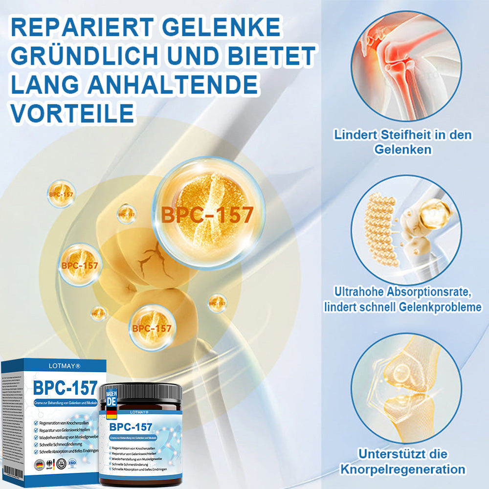 LOTMAY® BPC-157 Gelenk- & Muskelbehandlung Creme 🦴 Behandelt Arthritis, Neuropathie, Rheuma, Sportverletzungen & mehr 🌹
