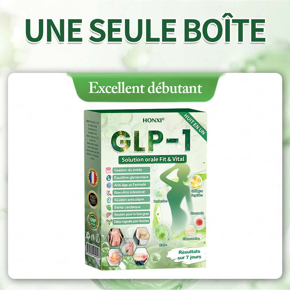 🇫🇷 Honxi® GLP-1 Solution Orale 8-EN-1 Fit & Vital (1 seule prise par jour, résultats visibles en 7 jours) ✅ Pour l’obésité, la santé cardiovasculaire, le diabète, l’apnée du sommeil, la santé intestinale, les problèmes articulaires et plus encore.