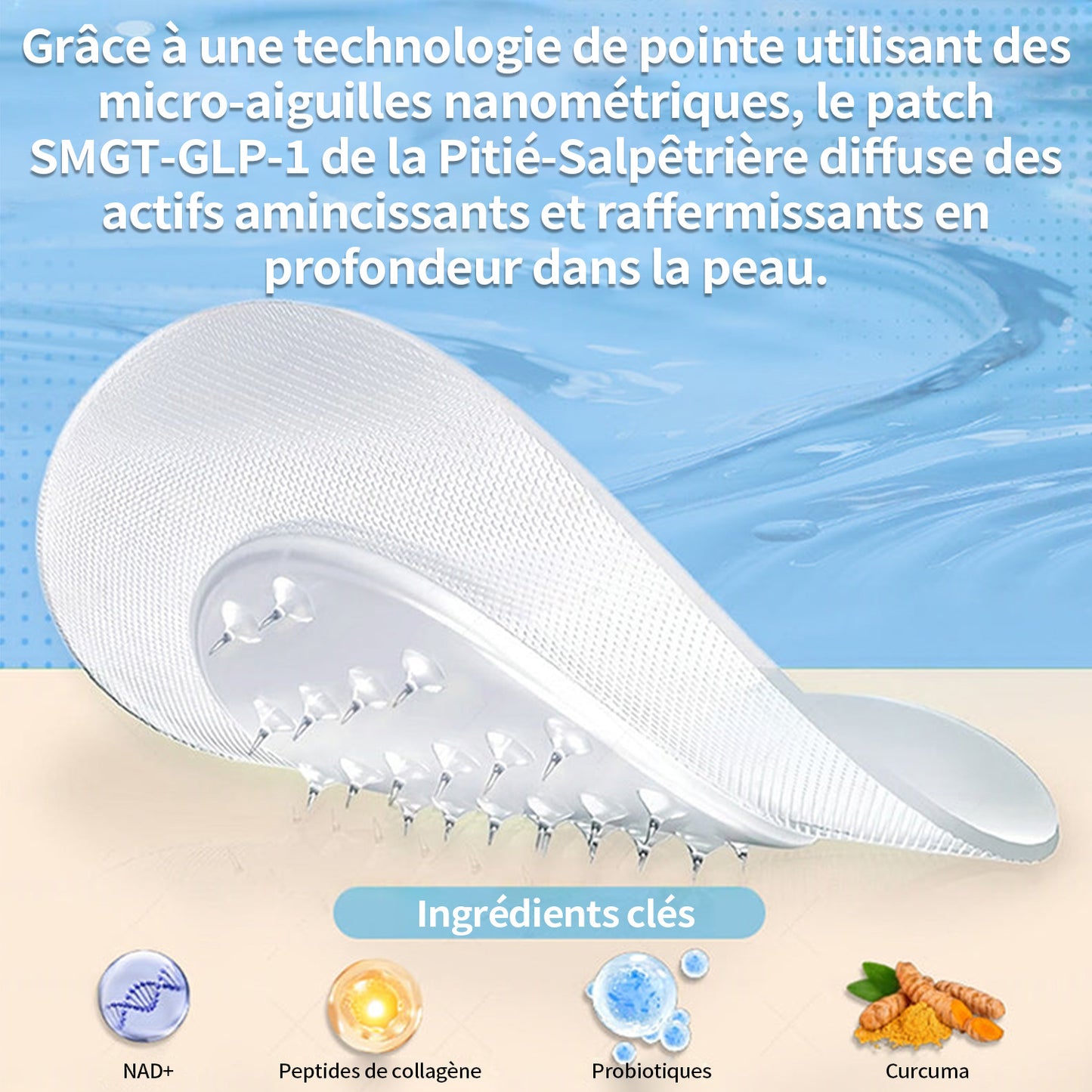 Boutique officielle | Patch nano-micro-aiguilles Pité-Salpétrière GLP-1 Slim & Firm au collagène, curcuma et Matrixyl 3000 pour l'obésité, les maladies cardiovasculaires, le diabète, l'apnée du sommeil, les problèmes articulaires et plus encore.
