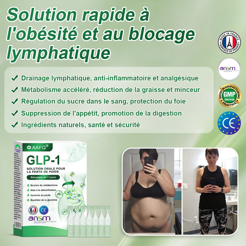 АAҒ𝗤® G L P-1 𝑺𝒐𝒍𝒖𝒕𝒊𝒐𝒏 𝑶𝒓𝒂𝒍𝒆 🏅 Une seule fois par semaine, premiers résultats visibles en 7 jours✅Pour l'obésité, le cœur et la circulation, le diabète, l'apnée du sommeil, les articulations et plus encore⏳