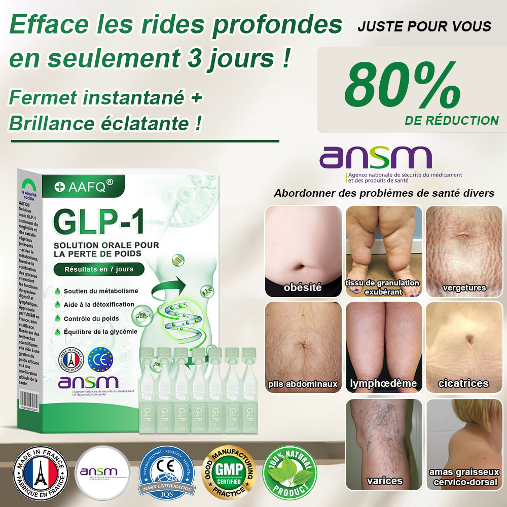 АAҒ𝗤® G L P-1 𝑺𝒐𝒍𝒖𝒕𝒊𝒐𝒏 𝑶𝒓𝒂𝒍𝒆 🏅 Une seule fois par semaine, premiers résultats visibles en 7 jours✅Pour l'obésité, le cœur et la circulation, le diabète, l'apnée du sommeil, les articulations et plus encore⏳