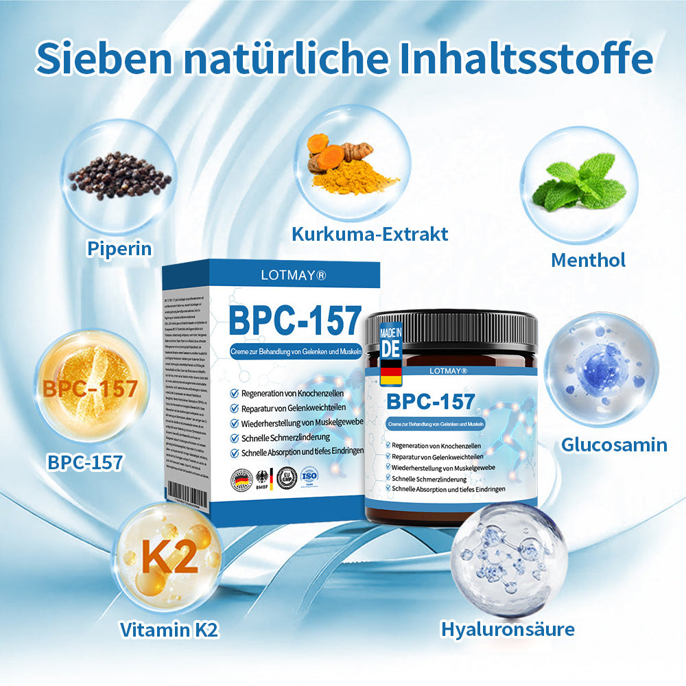 LOTMAY® BPC-157 Gelenk- & Muskelbehandlung Creme 🦴 Behandelt Arthritis, Neuropathie, Rheuma, Sportverletzungen & mehr 🌹