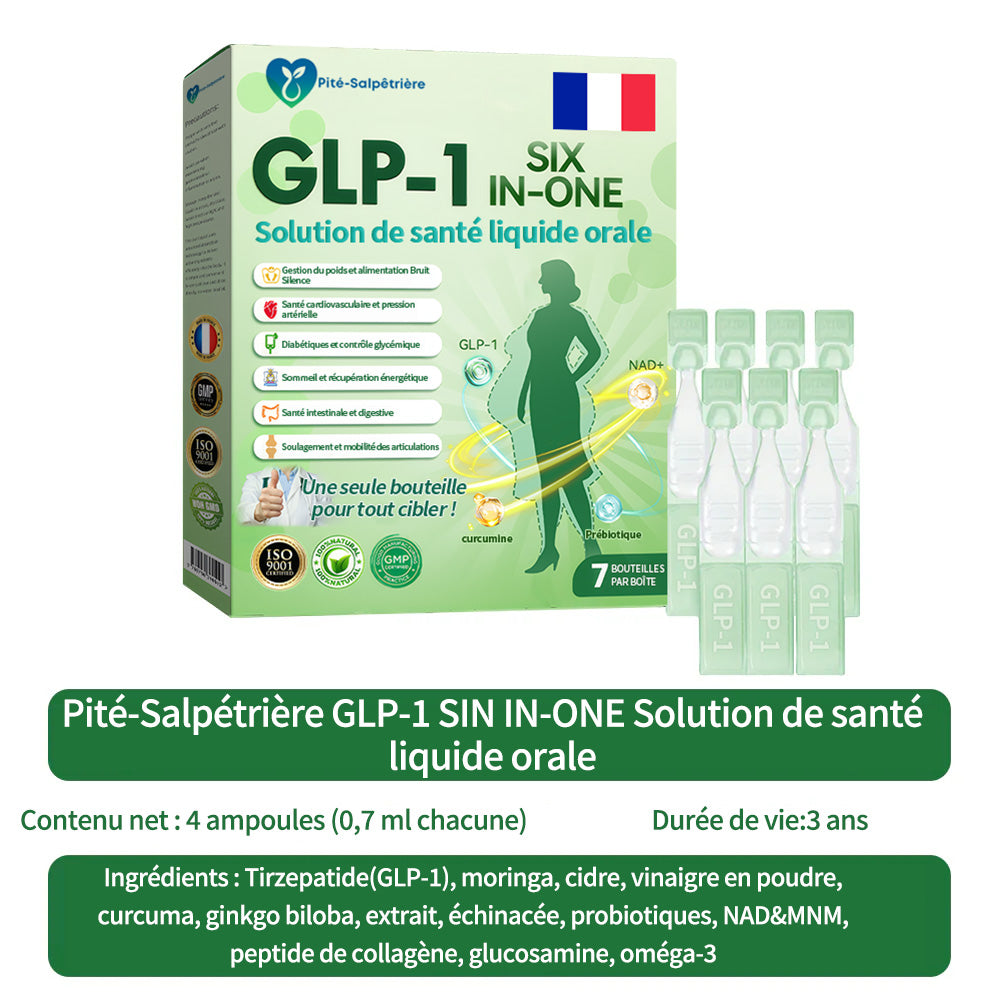 🇫🇷 Boutique Officielle | Pité-Salpétrière GLP-1 Solution de Santé SIX-EN-UN sous forme liquide orale (Juste une fois par jour, des résultats visibles en 7 jours)