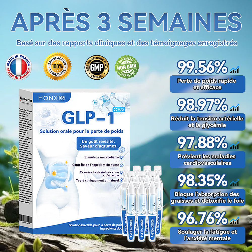 Honxi® 👨⚕️𝐆𝐋𝐏-𝟏 𝐌𝐚𝐱 𝐒𝐨𝐥𝐮𝐭𝐢𝐨𝐧 𝐨𝐫𝐚𝐥𝐞 𝐩𝐨𝐮𝐫 𝐥𝐚 𝐩𝐞𝐫𝐭𝐞 𝐝𝐞 𝐩𝐨𝐢𝐝𝐬 🔥Une dose par jour — voyez les résultats en 7 jours⏱️