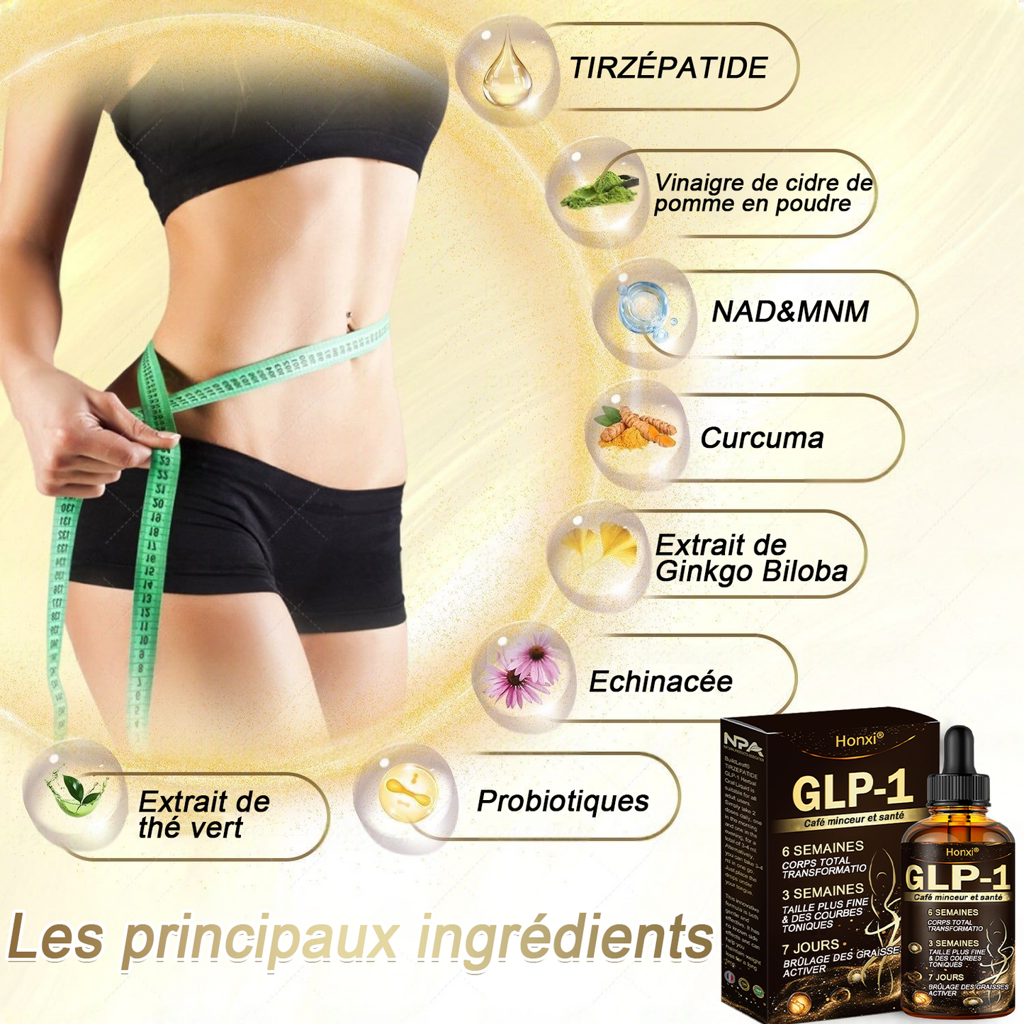 [Boutique Officielle]Honxi® TIRZEPATIDE GLP-1 Gouttes à base de plantes✅ Pour l'obésité, la santé cardiovasculaire, le diabète, l'apnée du sommeil, les problèmes articulaires et plus encore.