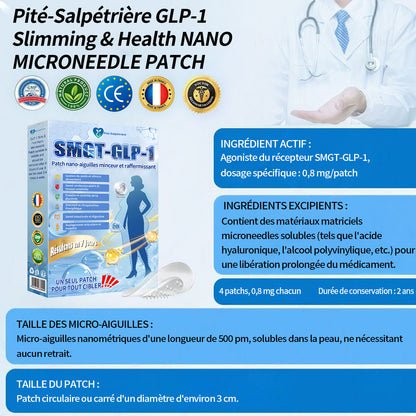 Boutique officielle | Patch nano-micro-aiguilles Pité-Salpétrière GLP-1 Slim & Firm au collagène, curcuma et Matrixyl 3000 pour l'obésité, les maladies cardiovasculaires, le diabète, l'apnée du sommeil, les problèmes articulaires et plus encore.