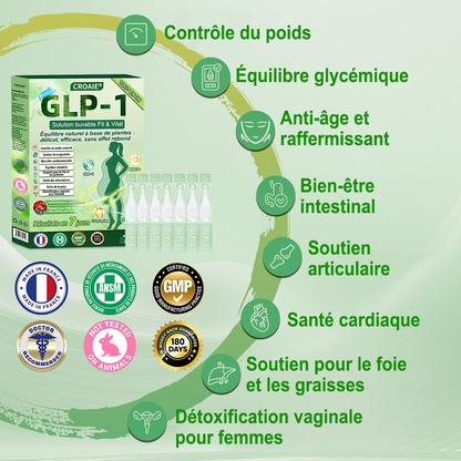 Croaie® NAD+𝐆𝐋𝐏-𝟏 𝐅𝐢𝐭 & 𝐕𝐢𝐭𝐚𝐥 𝐒𝐨𝐥𝐮𝐭𝐢𝐨𝐧 𝐎𝐫𝐚𝐥𝐞 𝟏 𝐟𝐨𝐢𝐬 𝐩𝐚𝐫 𝐣𝐨𝐮𝐫 ✅𝐂𝐨𝐧𝐭𝐫𝐢𝐛𝐮𝐞 à 𝐥𝐚 𝐠𝐞𝐬𝐭𝐢𝐨𝐧 𝐝𝐮 𝐩𝐨𝐢𝐝𝐬, à 𝐥𝐚 𝐬𝐚𝐧𝐭é 𝐜𝐚𝐫𝐝𝐢𝐚𝐪𝐮𝐞, 𝐚𝐮 𝐛𝐢𝐞𝐧-ê𝐭𝐫𝐞 𝐦é𝐭𝐚𝐛𝐨𝐥𝐢𝐪𝐮𝐞 𝐞𝐭 𝐝𝐢𝐠𝐞𝐬𝐭𝐢𝐟, 𝐚𝐢𝐧𝐬𝐢 𝐪𝐮’à 𝐥’é𝐪𝐮𝐢𝐥𝐢𝐛𝐫𝐞 𝐟é𝐦𝐢𝐧𝐢𝐧, 𝐭𝐨𝐮𝐭 𝐞𝐧 𝐫𝐚𝐟𝐟𝐞𝐫𝐦𝐢𝐬𝐬𝐚𝐧𝐭 𝐥𝐚 𝐩𝐞𝐚𝐮 𝐞𝐭 𝐞𝐧 𝐚𝐩𝐩𝐨𝐫𝐭𝐚𝐧𝐭 𝐮𝐧 𝐫𝐞𝐠𝐚𝐢𝐧 𝐝’é𝐧𝐞𝐫𝐠𝐢𝐞
