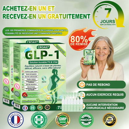 Croaie® NAD+𝐆𝐋𝐏-𝟏 𝐅𝐢𝐭 & 𝐕𝐢𝐭𝐚𝐥 𝐒𝐨𝐥𝐮𝐭𝐢𝐨𝐧 𝐎𝐫𝐚𝐥𝐞 𝟏 𝐟𝐨𝐢𝐬 𝐩𝐚𝐫 𝐣𝐨𝐮𝐫 ✅𝐂𝐨𝐧𝐭𝐫𝐢𝐛𝐮𝐞 à 𝐥𝐚 𝐠𝐞𝐬𝐭𝐢𝐨𝐧 𝐝𝐮 𝐩𝐨𝐢𝐝𝐬, à 𝐥𝐚 𝐬𝐚𝐧𝐭é 𝐜𝐚𝐫𝐝𝐢𝐚𝐪𝐮𝐞, 𝐚𝐮 𝐛𝐢𝐞𝐧-ê𝐭𝐫𝐞 𝐦é𝐭𝐚𝐛𝐨𝐥𝐢𝐪𝐮𝐞 𝐞𝐭 𝐝𝐢𝐠𝐞𝐬𝐭𝐢𝐟, 𝐚𝐢𝐧𝐬𝐢 𝐪𝐮’à 𝐥’é𝐪𝐮𝐢𝐥𝐢𝐛𝐫𝐞 𝐟é𝐦𝐢𝐧𝐢𝐧, 𝐭𝐨𝐮𝐭 𝐞𝐧 𝐫𝐚𝐟𝐟𝐞𝐫𝐦𝐢𝐬𝐬𝐚𝐧𝐭 𝐥𝐚 𝐩𝐞𝐚𝐮 𝐞𝐭 𝐞𝐧 𝐚𝐩𝐩𝐨𝐫𝐭𝐚𝐧𝐭 𝐮𝐧 𝐫𝐞𝐠𝐚𝐢𝐧 𝐝’é𝐧𝐞𝐫𝐠𝐢𝐞
