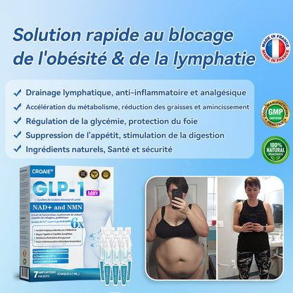 📢[Boutique Officielle] CroAie® Gouttes Minceur GLP-1 & NAD+ ✅ Obésité, maladies cardiovasculaires, diabète, apnée du sommeil, problèmes articulaires et plus encore