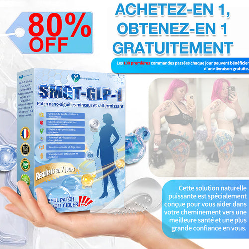 Boutique officielle | Patch nano-micro-aiguilles Pité-Salpétrière GLP-1 Slim & Firm au collagène, curcuma et Matrixyl 3000 pour l'obésité, les maladies cardiovasculaires, le diabète, l'apnée du sommeil, les problèmes articulaires et plus encore.
