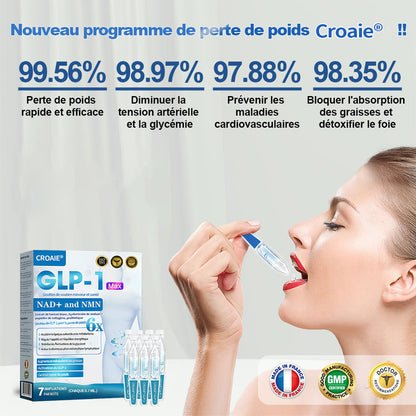 📢[Boutique Officielle] CroAie® Gouttes Minceur GLP-1 & NAD+ ✅ Obésité, maladies cardiovasculaires, diabète, apnée du sommeil, problèmes articulaires et plus encore