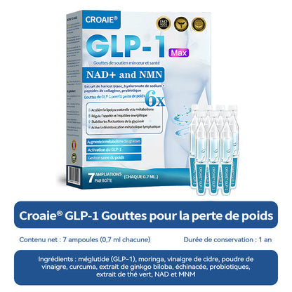 📢[Boutique Officielle] CroAie® Gouttes Minceur GLP-1 & NAD+ ✅ Obésité, maladies cardiovasculaires, diabète, apnée du sommeil, problèmes articulaires et plus encore
